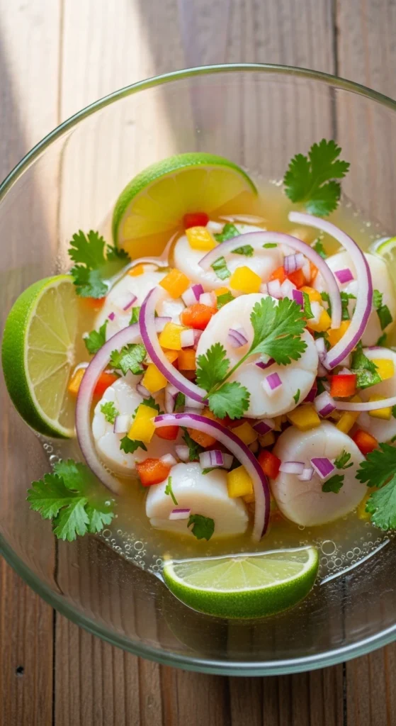 Ceviche de Saint-Jacques au Citron Vert
