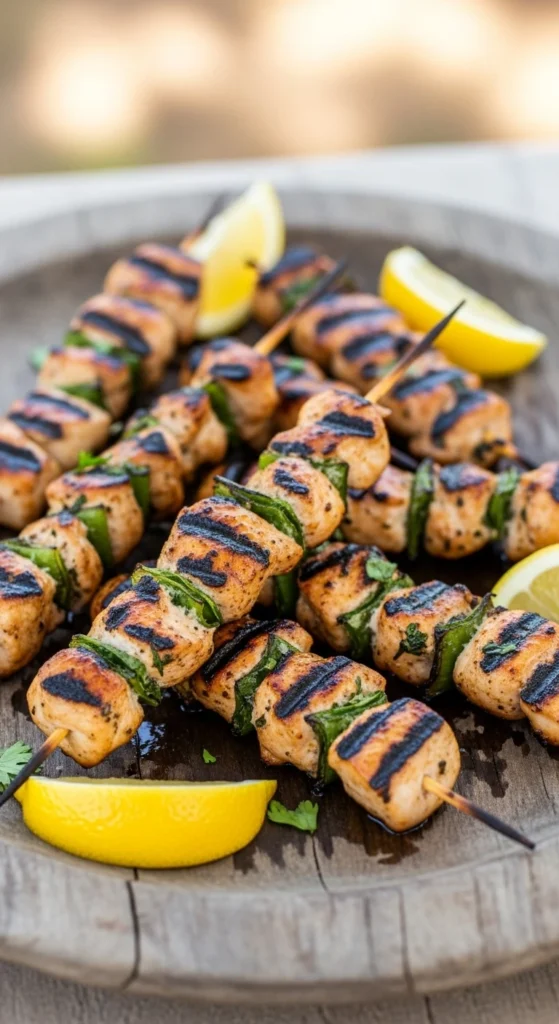 Mini Brochettes de Poulet aux Herbes