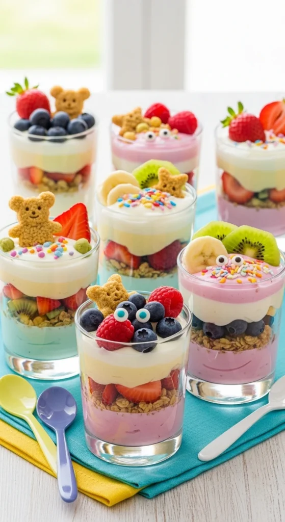 Verrines de Yaourt et Fruits