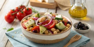 Salade Grecque aux Pois Chiches