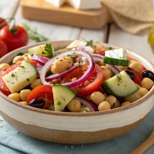 Salade Grecque aux Pois Chiches
