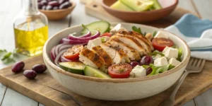 Salade Grecque au Poulet