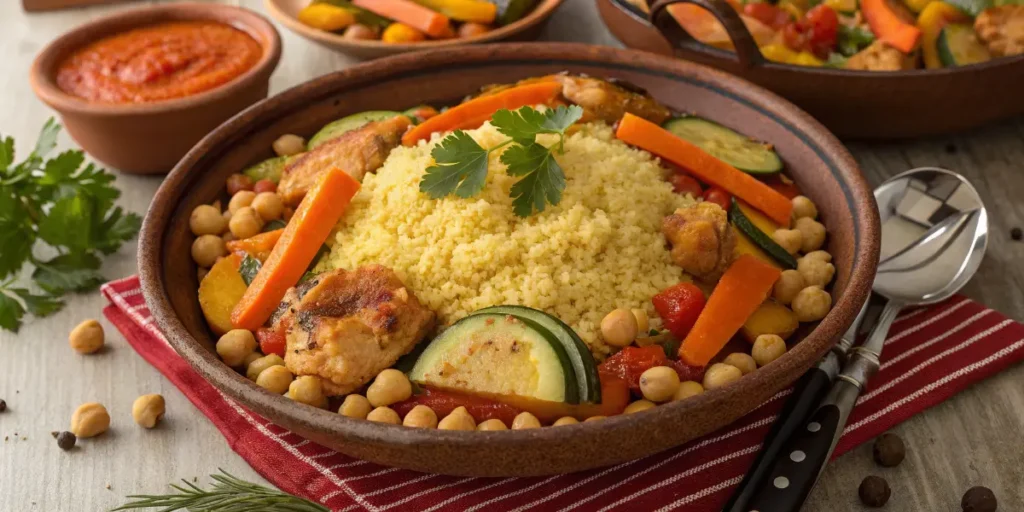 Recette Couscous Tunisien Traditionnel (Version Rouge)
