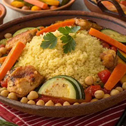 Recette Couscous Tunisien Traditionnel (Version Rouge)