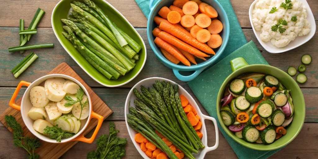 Recettes de Légumes de Printemps