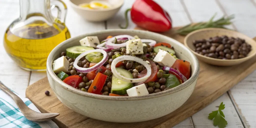 Salade de Lentilles à la Grecque