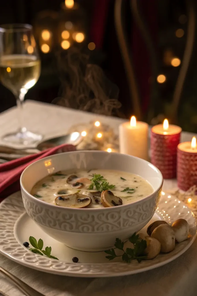 Velouté de champignons maison