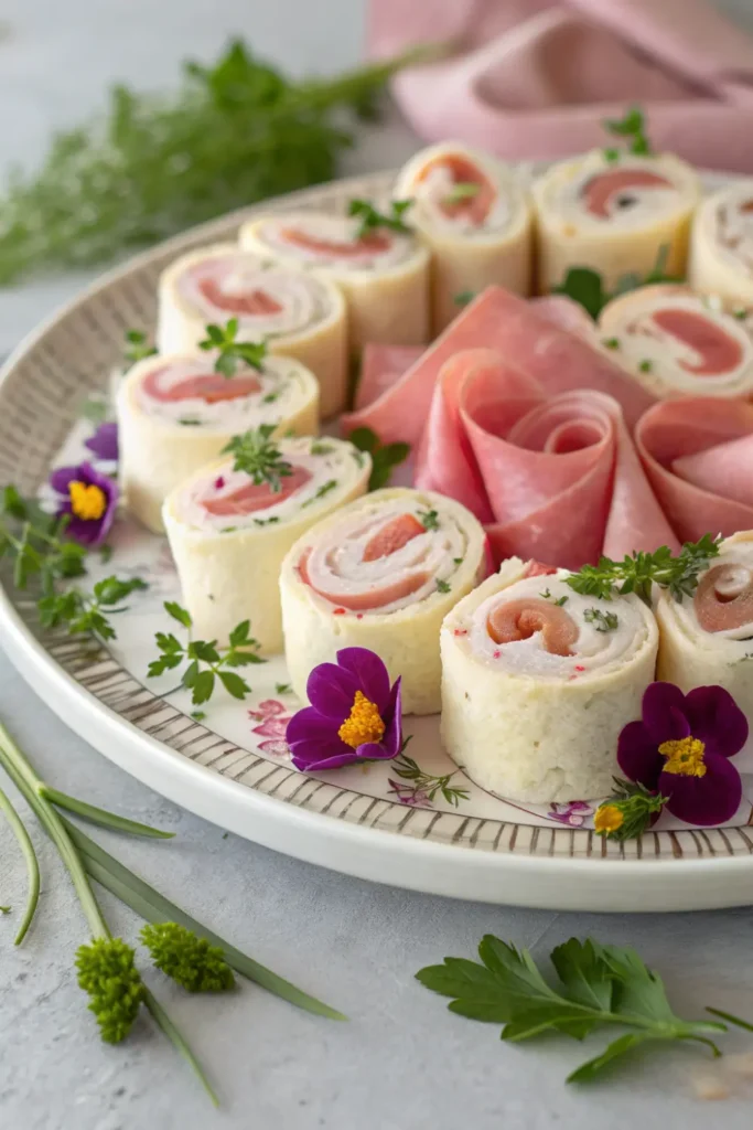  Roulés de jambon au fromage frais