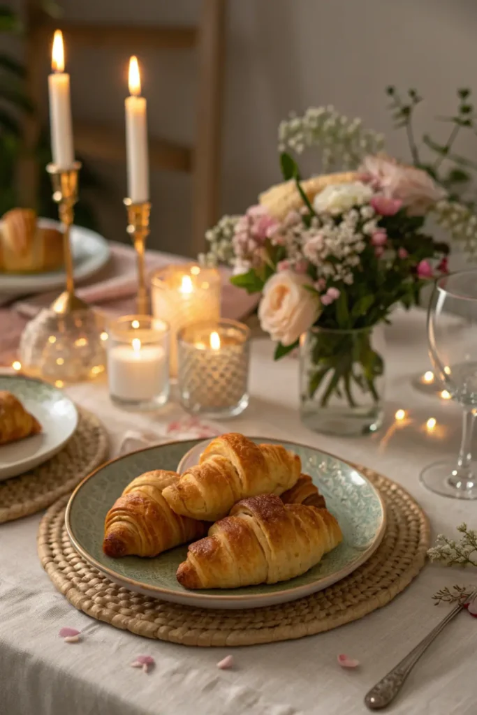 Mini croissants salés