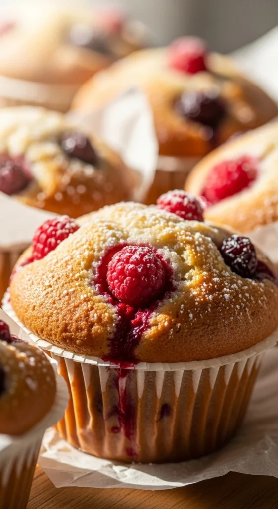 Muffins Vegan aux Fruits Rouges