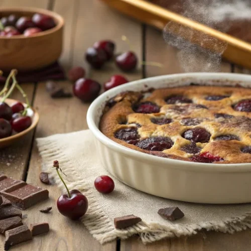 Clafoutis aux Cerises et Chocolat Gourmand