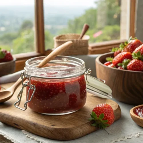 Confiture de fraises aux graines de chia