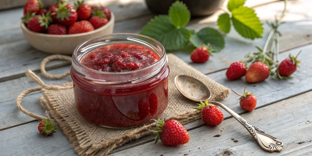Confiture de fraises des bois