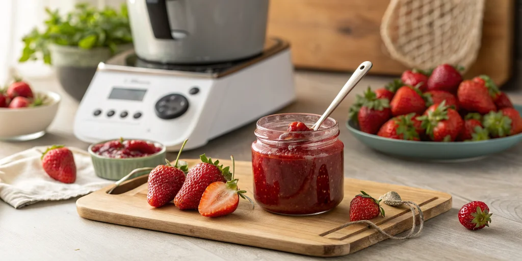 Confiture de fraises au Companion