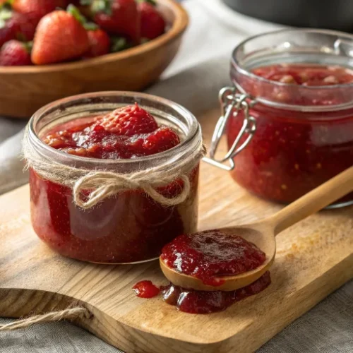 Confiture de fraises maison allégée