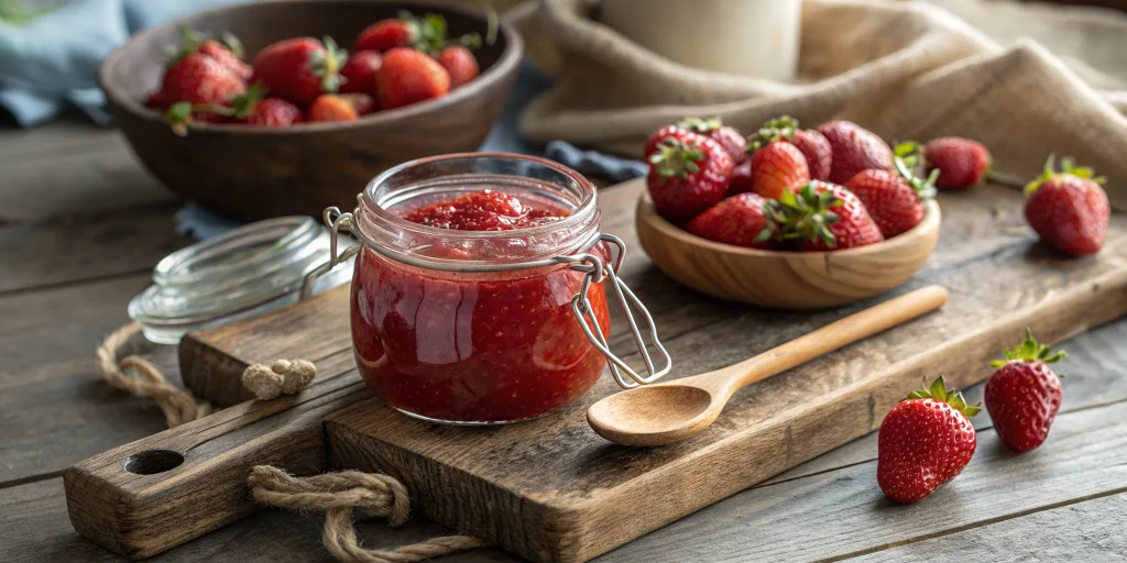 Confiture de fraises maison