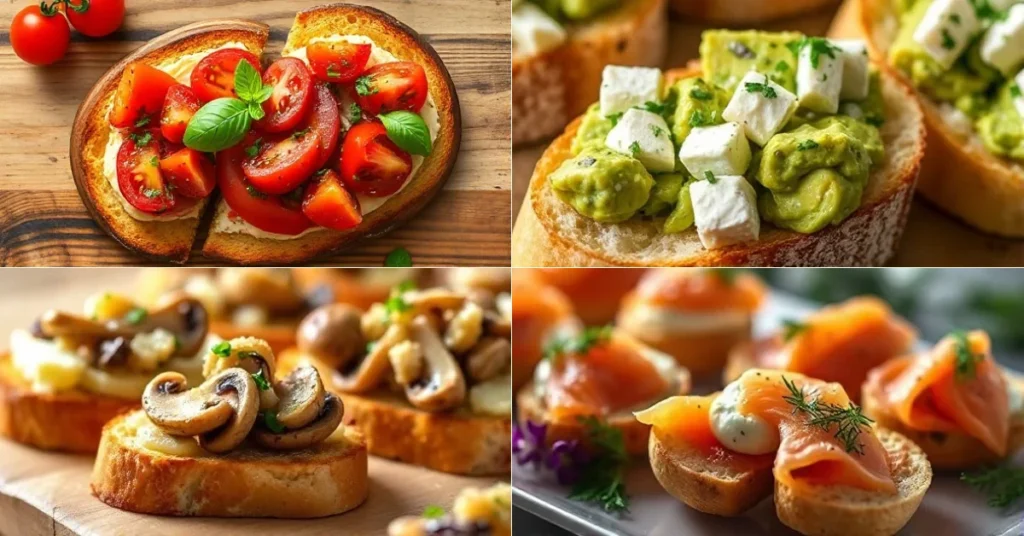 5 Idées de Recettes de Bruschetta Faciles